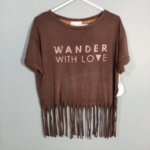 Coco + Jaimeson Brown "Wander with Love" Crop Top